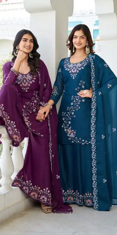 Ram 103 Wine Color Star Georgette Salwar Suit with Embroidery Work. Get it for ₹3049. Delivery 4-6 Working Days. Shop now. | Jump Suits, Salwar suit, Casual Suits, Creative suits, Designer Suits, Palazzo Suits, Party Wear Suits, Patiala Suits, Straight Suits