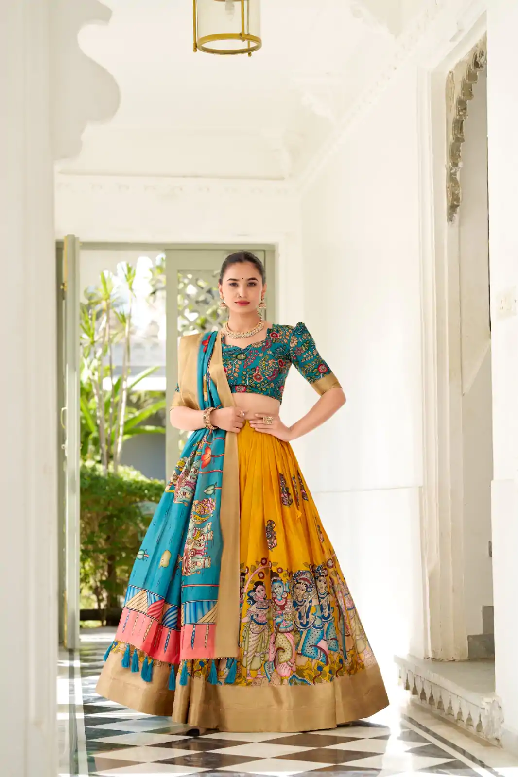 LNB 1017 Yellow Dola Silk Lehenga Choli. Perfect for Wedding, Party, Pooja, Reception, Bridal Wear – Available at ₹1899 only. Delivery 4-6 Working Day | Lehenga, Bollywood Lehenga, Creative Lehenga, Designer Lehenga, Embroidered Lehenga, Party Wear Lehenga