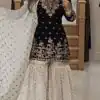 VLM 264 Black in Fox Georgette Embroidery Work & Lace Work Salwar Suit . Best Price ₹2399. Delivery 4-6 Working Days. Shop now. | Jump Suits, Tops & Bottoms, Track Suits, Salwar suit, Casual Suits, Creative suits, Designer Suits, Palazzo Suits, Party Wear Suits, Patiala Suits, Straight Suits, Trendy Wear
