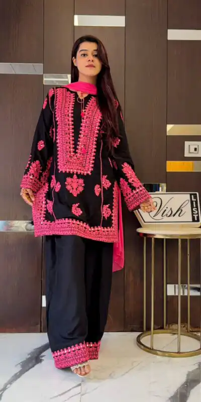 SRK 5308 Black Natural Crep Silk with Mirror Work & Embroidery Work Salwar Suit . Now at just ₹1899. Delivery 4-6 Working Days. Shop now. | Jump Suits, Tops & Bottoms, Track Suits, Salwar suit, Casual Suits, Creative suits, Designer Suits, Palazzo Suits, Party Wear Suits, Patiala Suits, Straight Suits, Trendy Wear