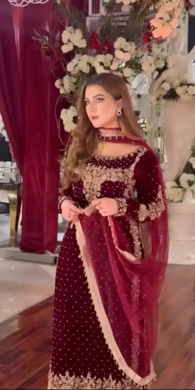 NSR 876 Maroon Viscose Velvet Salwar Suit with Lace Work & Embroidery Work. Exclusive Offer ₹2399. Delivery 4-6 Working Days. Shop now. | Jump Suits, Salwar suit, Casual Suits, Creative suits, Designer Suits, Palazzo Suits, Party Wear Suits, Patiala Suits, Straight Suits
