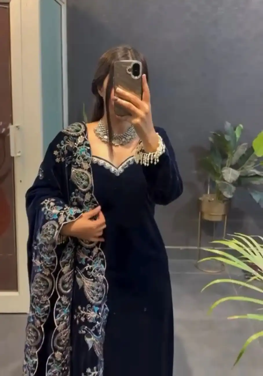 RTC 5935 Navy Blue in Viscose Velvet Lace Work Salwar Suit . Wedding, Party, Festive, Events, Get it for ₹2049. Delivery 4-6 Working Days. Shop now. | Jump Suits, Tops & Bottoms, Track Suits, Salwar suit, Casual Suits, Creative suits, Designer Suits, Palazzo Suits, Party Wear Suits, Patiala Suits, Straight Suits, Trendy Wear