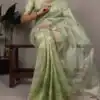 YNF 7402 Pista Color Poly Shimmer Saree with Embroidery Work. Wedding, Party, Festive Festive Deal ₹2499. Delivery 4-6 Working Days. Shop now. | Sarees, Bollywood Sarees, Creative Sarees, Designer Sarees, Embroidered Sarees, Ethnic Saree, Modern Digital sarees, Party Wear Sarees