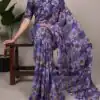 YNF 7039 Purple with Designer Work Weightless Marbal Saree . Affordable Price ₹1499. Delivery 4-6 Working Days. Shop now. | Sarees, Bollywood Sarees, Creative Sarees, Designer Sarees, Embroidered Sarees, Ethnic Saree, Modern Digital sarees, Party Wear Sarees