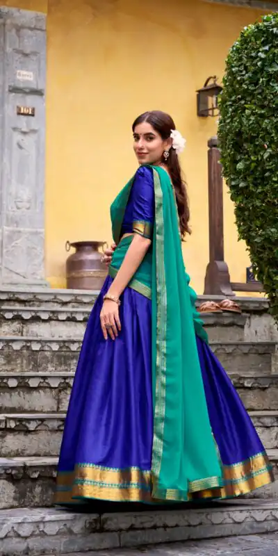 LNB 2029 Royal Blue Poly Cotton Lehenga Choli Perfect for Wedding, Party, Bridal Wear, Sangeet, Baisakhi Affordable Price ₹1899. Delivery 4-6 Working Days. | Lehenga, Bollywood Lehenga, Creative Lehenga, Designer Lehenga, Embroidered Lehenga, Party Wear Lehenga