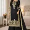 SSR 535 Black in Organza Silk Embroidery Work Salwar Suit . Available at ₹2399 only. Delivery 4-6 Working Days. Shop now. | Jump Suits, Salwar suit, Casual Suits, Creative suits, Designer Suits, Palazzo Suits, Party Wear Suits, Patiala Suits, Straight Suits