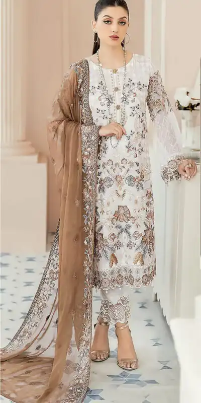 DS SF 123 Brown Georgette Salwar Suit Perfect for Wedding, Party, Family Gatherings, Lohri, Mehendi – . Now at just ₹1949. Delivery 4-6 Working Days. | Jump Suits, Salwar suit, Casual Suits, Creative suits, Designer Suits, Palazzo Suits, Party Wear Suits, Patiala Suits, Straight Suits