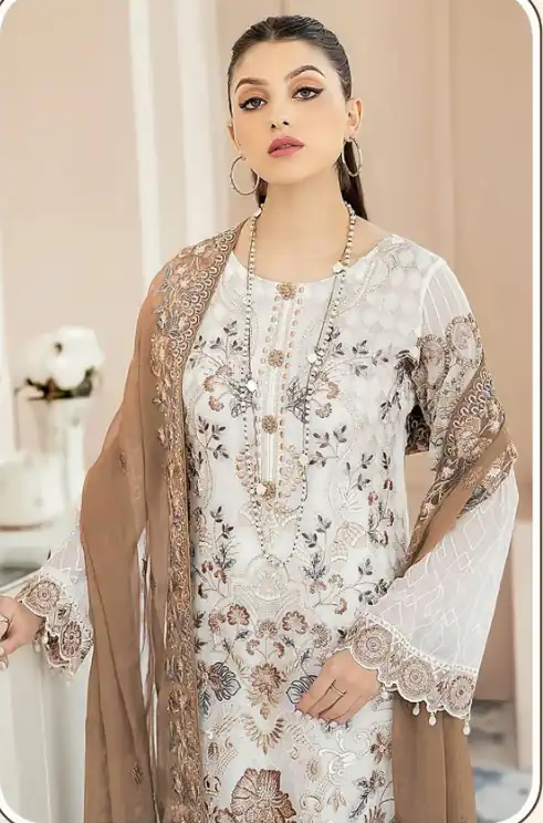 DS SF 123 Brown Georgette Salwar Suit Perfect for Wedding, Party, Family Gatherings, Lohri, Mehendi – . Now at just ₹1949. Delivery 4-6 Working Days. | Jump Suits, Salwar suit, Casual Suits, Creative suits, Designer Suits, Palazzo Suits, Party Wear Suits, Patiala Suits, Straight Suits