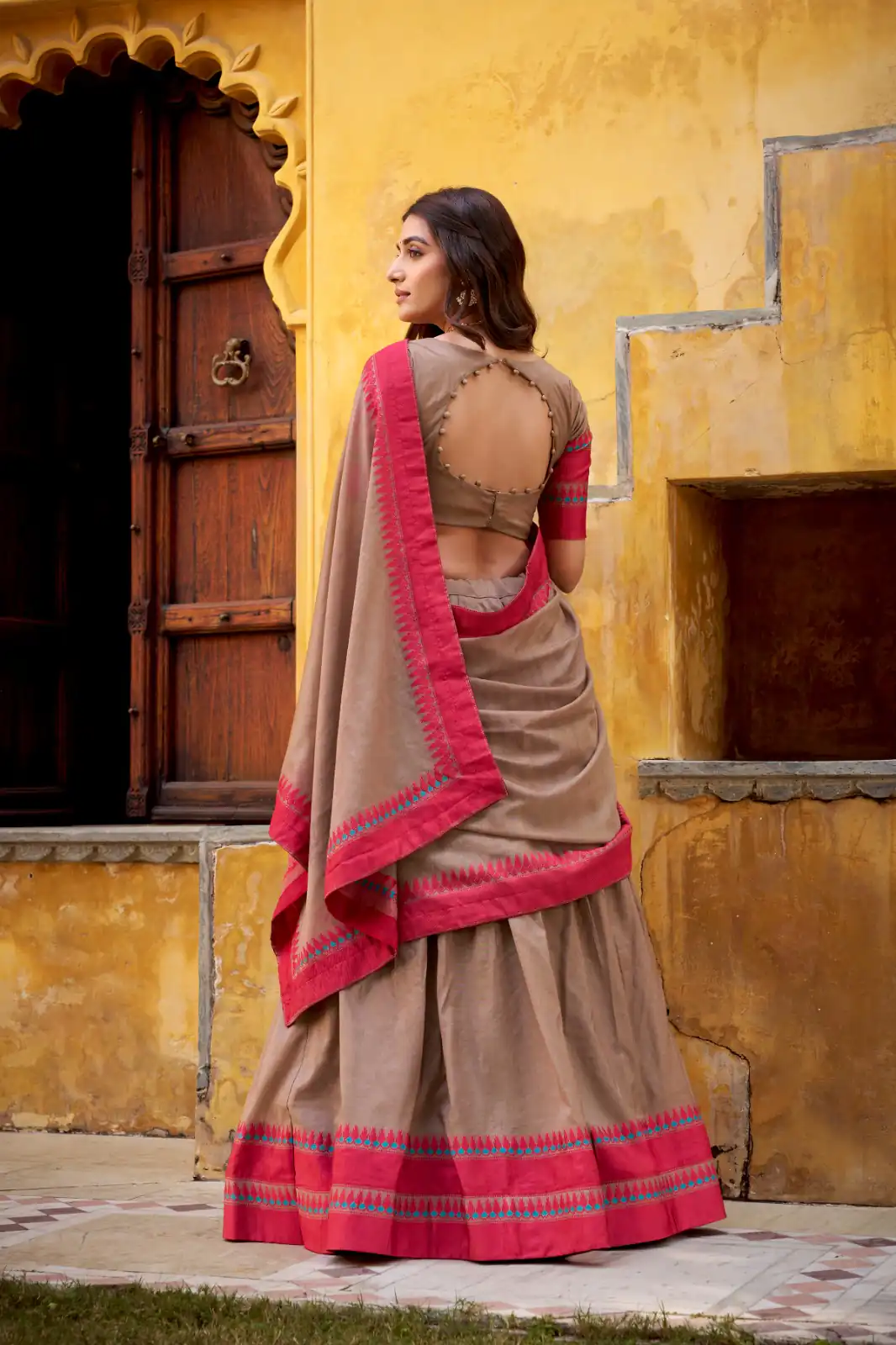LNB 1901 Chiku Pure Chanderi Lehenga Choli with Embroidery Work & Thread Embroidery. Introductory Price ₹2399. Delivery 4-6 Working Days. Shop now. | Lehenga, Bollywood Lehenga, Creative Lehenga, Designer Lehenga, Embroidered Lehenga, Party Wear Lehenga