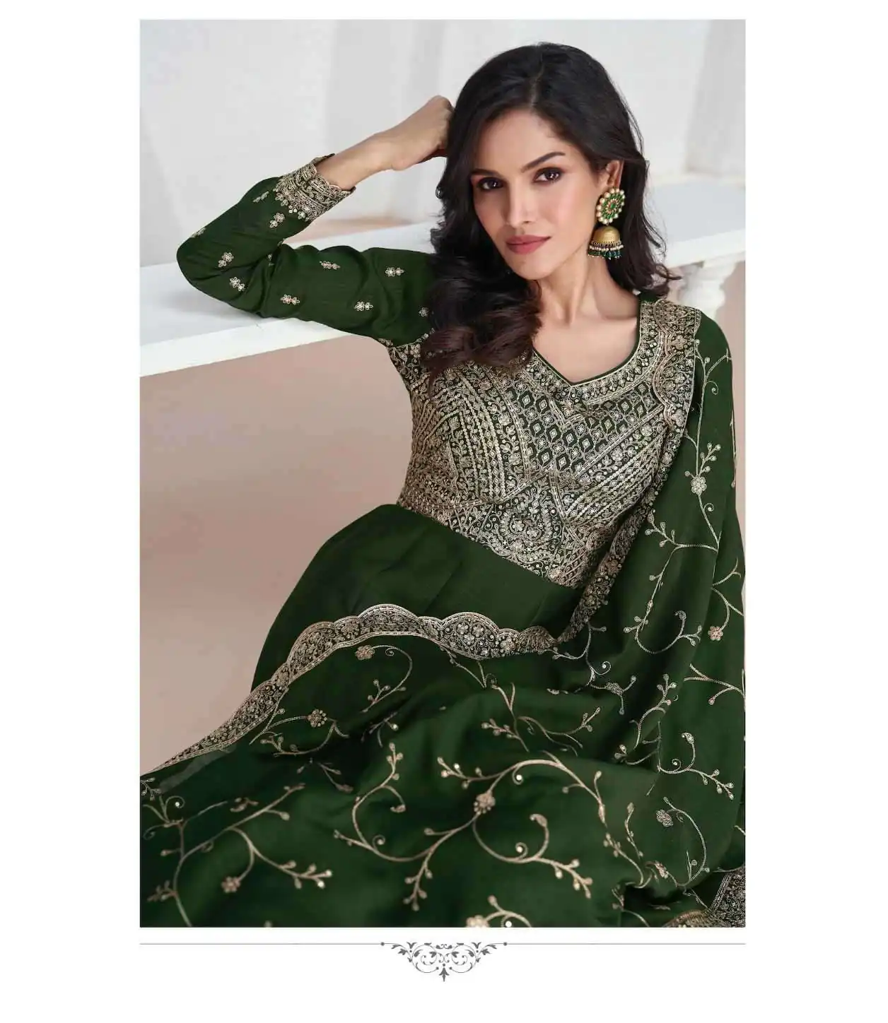 FC Saroj 9943 Green Vichitra Salwar Suit with Embroidery Work & Lace Work. Special Price ₹3049. Delivery 4-6 Working Days. Shop now. | Jump Suits, Salwar suit, Casual Suits, Creative suits, Designer Suits, Palazzo Suits, Party Wear Suits, Patiala Suits, Straight Suits