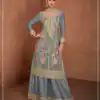 FC 7478 Grey in Chinon Embroidery Work Salwar Suit . Special Price ₹3099. Wedding, Party, Festive, Events, Delivery 4-6 Working Days. Shop now. | Jump Suits, Salwar suit, Casual Suits, Creative suits, Designer Suits, Palazzo Suits, Party Wear Suits, Patiala Suits, Straight Suits