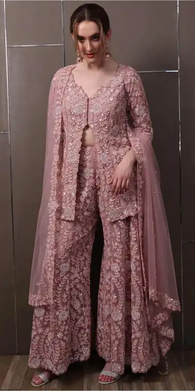 RTC 5945 Light Pink Color Faux Georgette Salwar Suit with Lace Work. Special Price ₹3099. Delivery 4-6 Working Days. Shop now. | Jump Suits, Salwar suit, Casual Suits, Creative suits, Designer Suits, Palazzo Suits, Party Wear Suits, Patiala Suits, Straight Suits