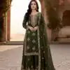 AD 219 Mahendi in Pure Organza Silk Embroidery Work & Cut Work Salwar Suit . Exclusive Offer ₹2499. Delivery 4-6 Working Days. Shop now. | Jump Suits, Salwar suit, Casual Suits, Creative suits, Designer Suits, Palazzo Suits, Party Wear Suits, Patiala Suits, Straight Suits