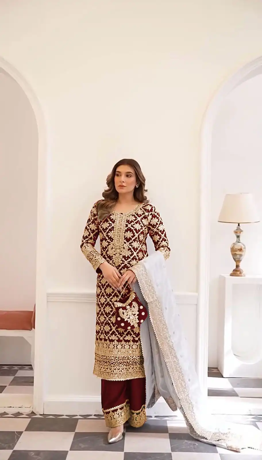 SRK 5310 Maroon Faux Georgette Salwar Suit Perfect for Wedding, Party, Baisakhi, Pooja, Reception – . Best Price ₹2449. Delivery 4-6 Working Da | Jump Suits, Tops & Bottoms, Track Suits, Salwar suit, Casual Suits, Creative suits, Designer Suits, Palazzo Suits, Party Wear Suits, Patiala Suits, Straight Suits, Trendy Wear