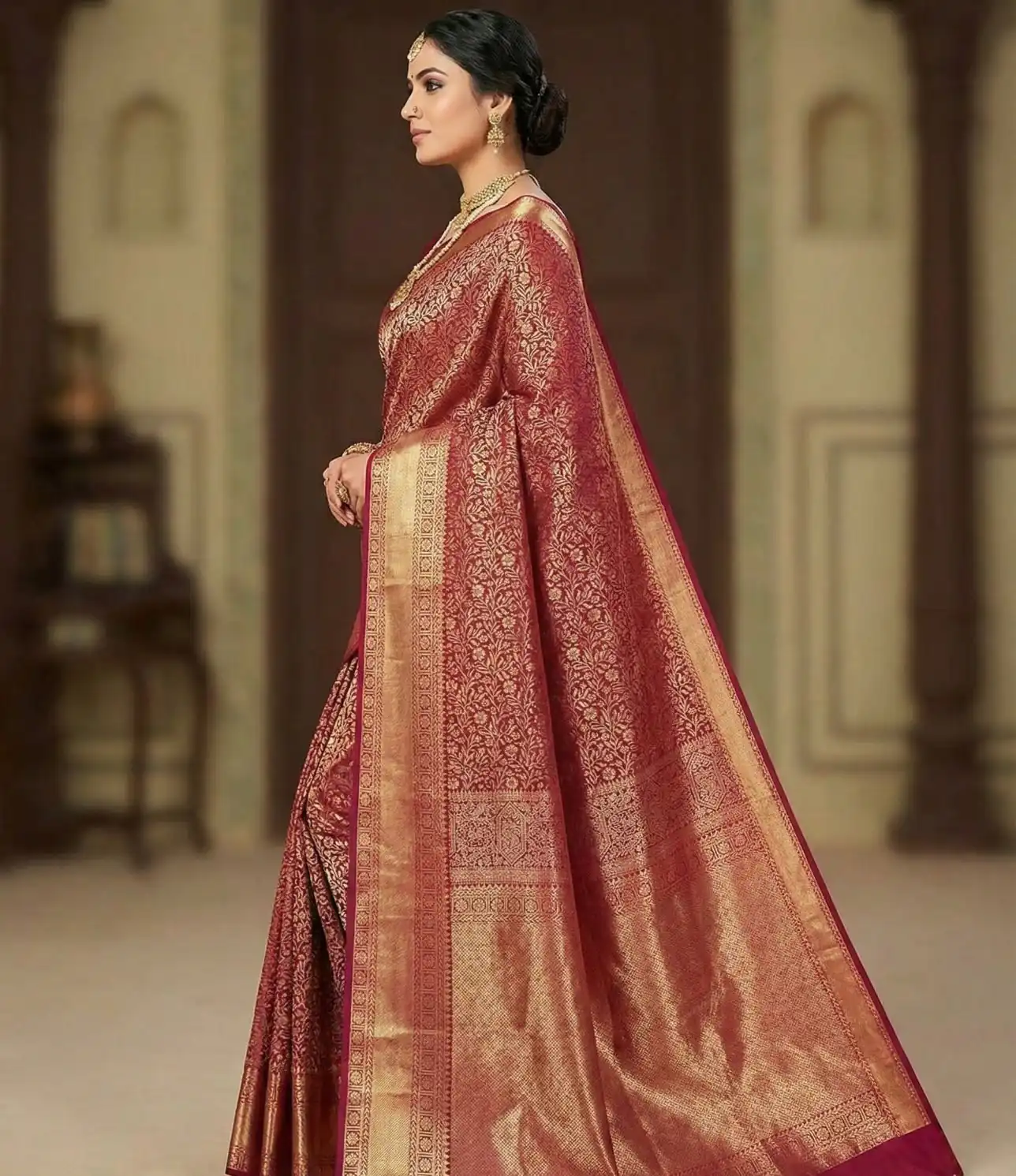 KPR 261 Maroon in Soft Lichi Silk Lace Border & Lace Work Saree . Available at ₹1499 only. Delivery 4-6 Working Days. Shop now. | Sarees, Bollywood Sarees, Creative Sarees, Designer Sarees, Embroidered Sarees, Ethnic Saree, Modern Digital sarees, Party Wear Sarees
