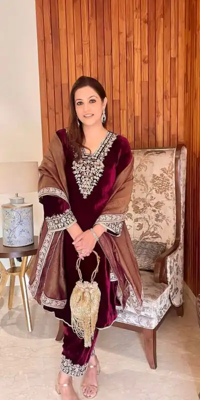 AD 185 Maroon Viscose Velvet Salwar Suit with Embroidery Work & Lace Work. Grab it for ₹2099. Delivery 4-6 Working Days. Shop now. | Jump Suits, Salwar suit, Casual Suits, Creative suits, Designer Suits, Palazzo Suits, Party Wear Suits, Patiala Suits, Straight Suits