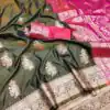 MB 1027 Mehendi in Banarasi Silk Zari Work & Lace Work Saree . Available at ₹1999 only. Delivery 4-6 Working Days. Shop now. | Sarees, Bollywood Sarees, Creative Sarees, Designer Sarees, Embroidered Sarees, Ethnic Saree, Modern Digital sarees, Party Wear Sarees