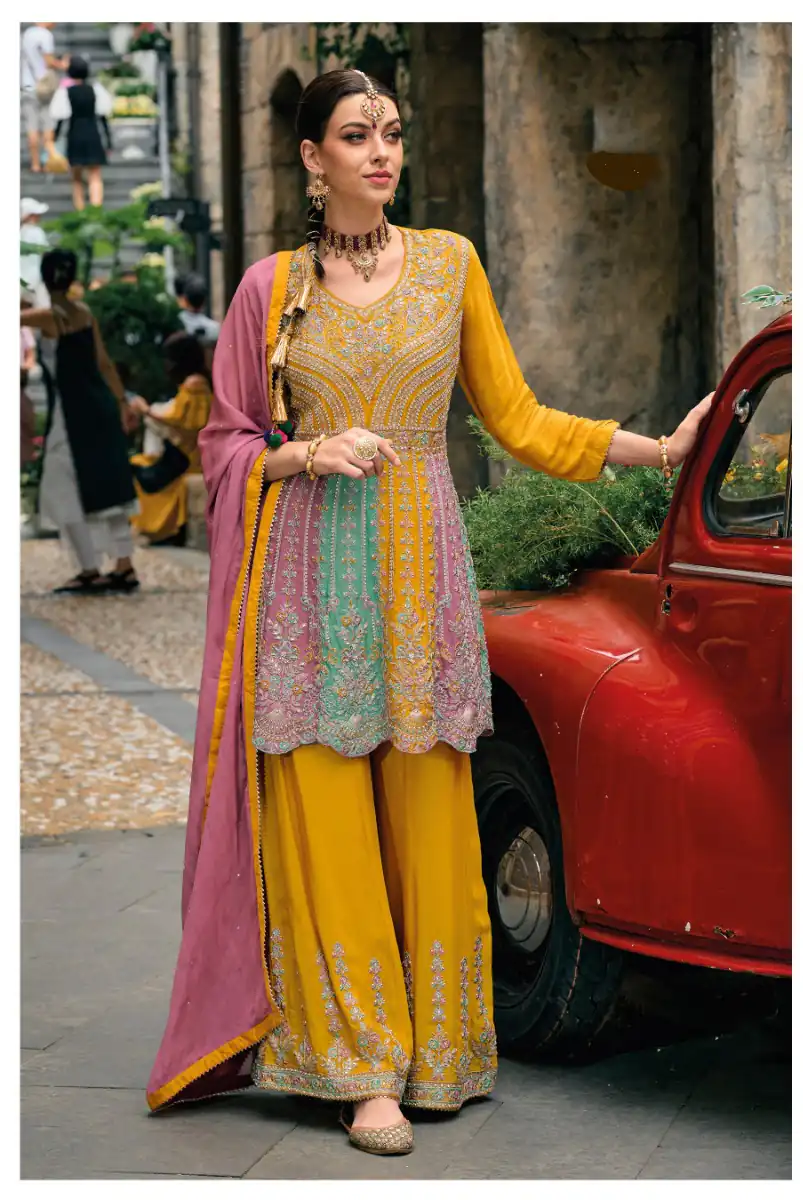 DS Ebaa 1608 Mustered Chinon Salwar Suit Perfect for Wedding, Party, Diwali, Eid, Cultural Events – . Exclusive Offer ₹2999. Delivery 4-6 Working Days. | Jump Suits, Salwar suit, Casual Suits, Creative suits, Designer Suits, Palazzo Suits, Party Wear Suits, Patiala Suits, Straight Suits