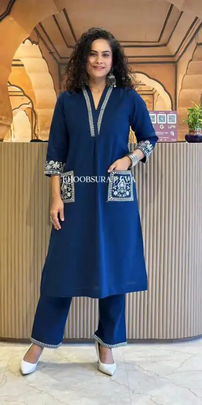 MF 899 Navy Blue in Color Cambric Cotton Embroidery Work & Lace Work Kurti . Best Price ₹1449. Delivery 4-6 Working Days. Shop now. | Kurti, Bollywood Kurti, Creative Kurtis, Designer Kurti, Party Wear Kurti, Selfie Kurti