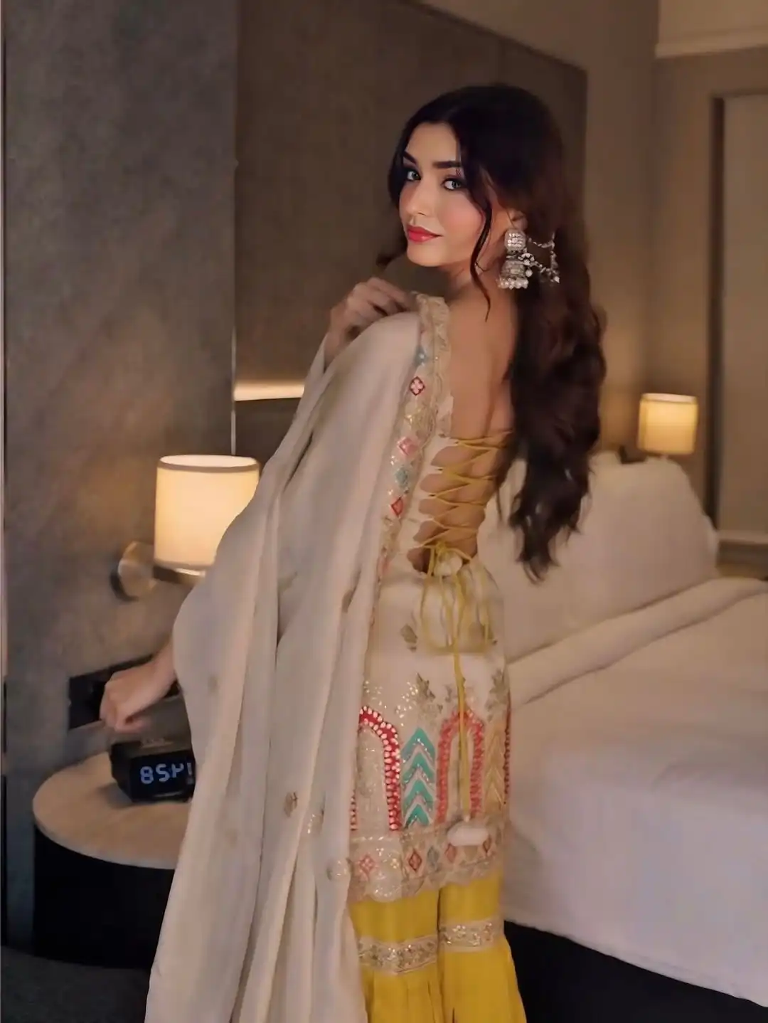 KD 1550 Off White in Color Chinnon Silk Lace Work Salwar Suit . Wedding, Party, Festive, Events, Best Price ₹2149. Delivery 4-6 Working Days. Shop now. | Jump Suits, Salwar suit, Casual Suits, Creative suits, Designer Suits, Palazzo Suits, Party Wear Suits, Patiala Suits, Straight Suits