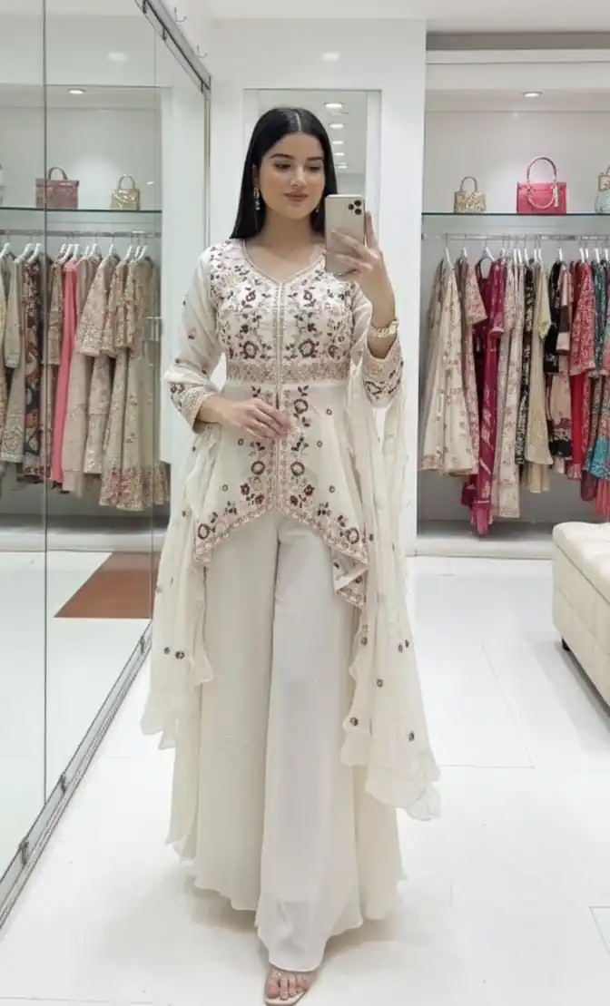 LG 2051 Off White in Rangoli Silk Embroidery Work Salwar Suit . Introductory Price ₹2549. Delivery 4-6 Working Days. Shop now. | Jump Suits, Salwar suit, Casual Suits, Creative suits, Designer Suits, Palazzo Suits, Party Wear Suits, Patiala Suits, Straight Suits