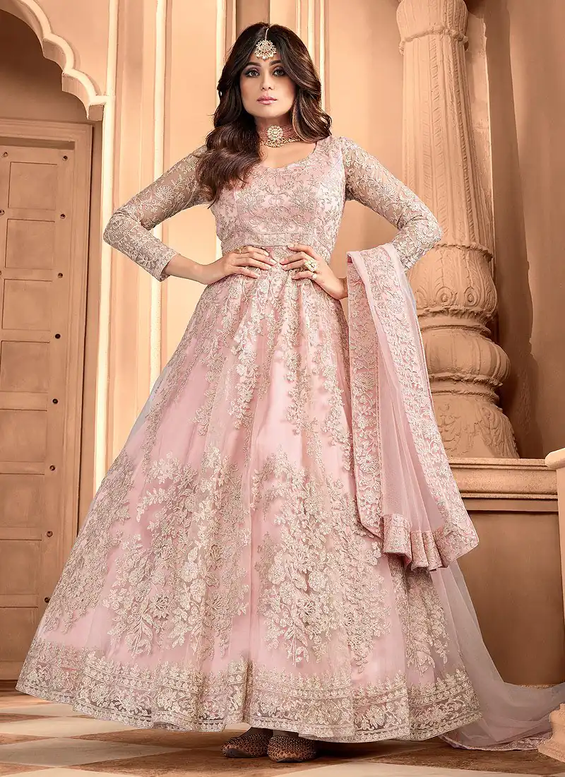 FC 8356 Peach in Color Heavy Net Embroidery Work Salwar Suit . Wedding, Party, Festive, Events, Special Price ₹3199. Delivery 4-6 Working Days. Shop now. | Jump Suits, Salwar suit, Casual Suits, Creative suits, Designer Suits, Palazzo Suits, Party Wear Suits, Patiala Suits, Straight Suits