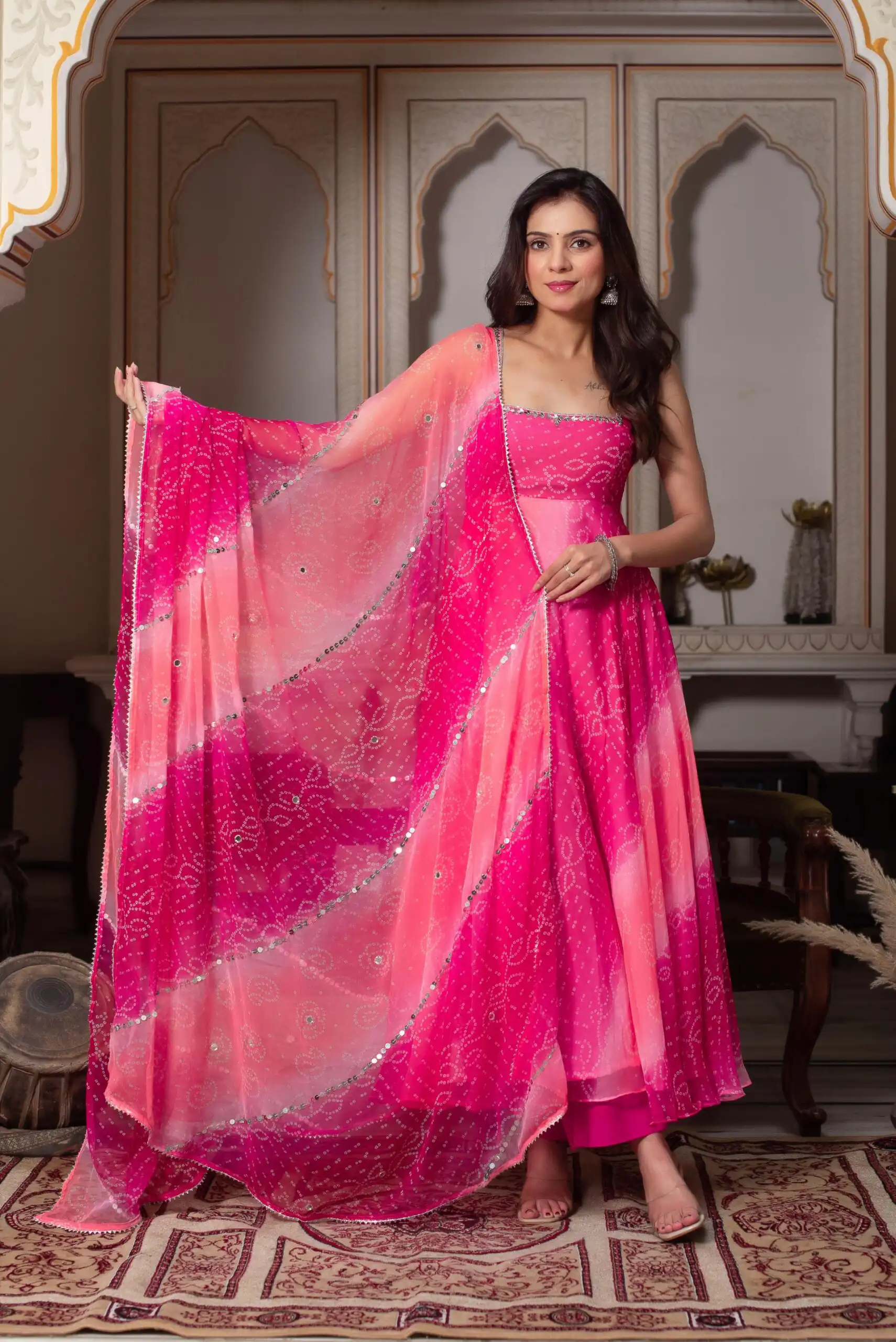 RTC 5952 Pink Faux Georgette Salwar Suit with Mirror Work & Digital Print. Available at ₹2149 only. Delivery 4-6 Working Days. Shop now. | Jump Suits, Salwar suit, Casual Suits, Creative suits, Designer Suits, Palazzo Suits, Party Wear Suits, Patiala Suits, Straight Suits