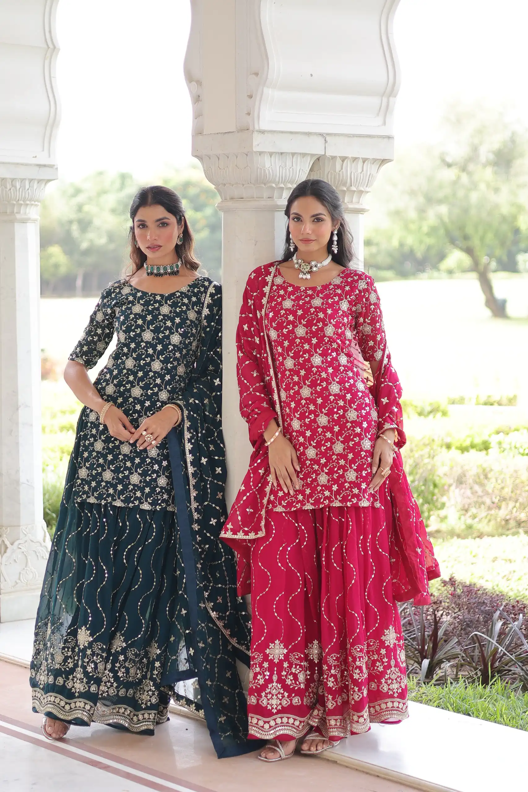 KA 1210 Pink in Georgette. Embroidery Work & Sequins Work Salwar Suit Grab it for ₹2599. Delivery 4-6 Working Days. Shop now. | Jump Suits, Salwar suit, Casual Suits, Creative suits, Designer Suits, Palazzo Suits, Party Wear Suits, Patiala Suits, Straight Suits