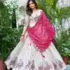 Ram 102 Pink Color Pure Tissue silk Lehenga Choli with Embroidery Work. Grab it for ₹3249. Delivery 4-6 Working Days. Shop now. | Lehenga, Bollywood Lehenga, Creative Lehenga, Designer Lehenga, Embroidered Lehenga, Party Wear Lehenga