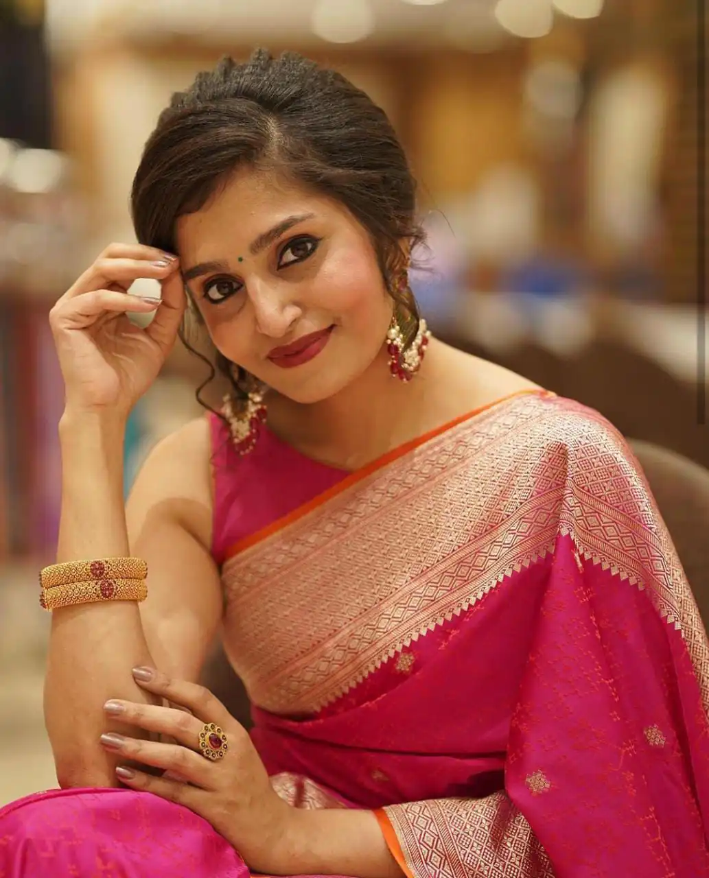 KPR 260 Pink in Color Soft Lichi SilkOn All Over Designer Work Saree . Grab it for ₹1399. Delivery 4-6 Working Days. Shop now. | Sarees, Bollywood Sarees, Creative Sarees, Designer Sarees, Embroidered Sarees, Ethnic Saree, Modern Digital sarees, Party Wear Sarees