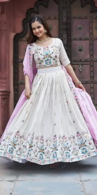 Ram 144 Pink in Pure Tissue silk Embroidery Work Lehenga Choli . Available at ₹3349 only. Delivery 4-6 Working Days. Shop now. | Lehenga, Bollywood Lehenga, Creative Lehenga, Designer Lehenga, Embroidered Lehenga, Party Wear Lehenga