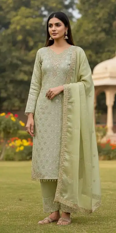 ZSR 3158 Pista in Organza Silk Lace Work & Embroidery Work Salwar Suit . Get it for ₹2399. Delivery 4-6 Working Days. Shop now. | Jump Suits, Salwar suit, Casual Suits, Creative suits, Designer Suits, Palazzo Suits, Party Wear Suits, Patiala Suits, Straight Suits
