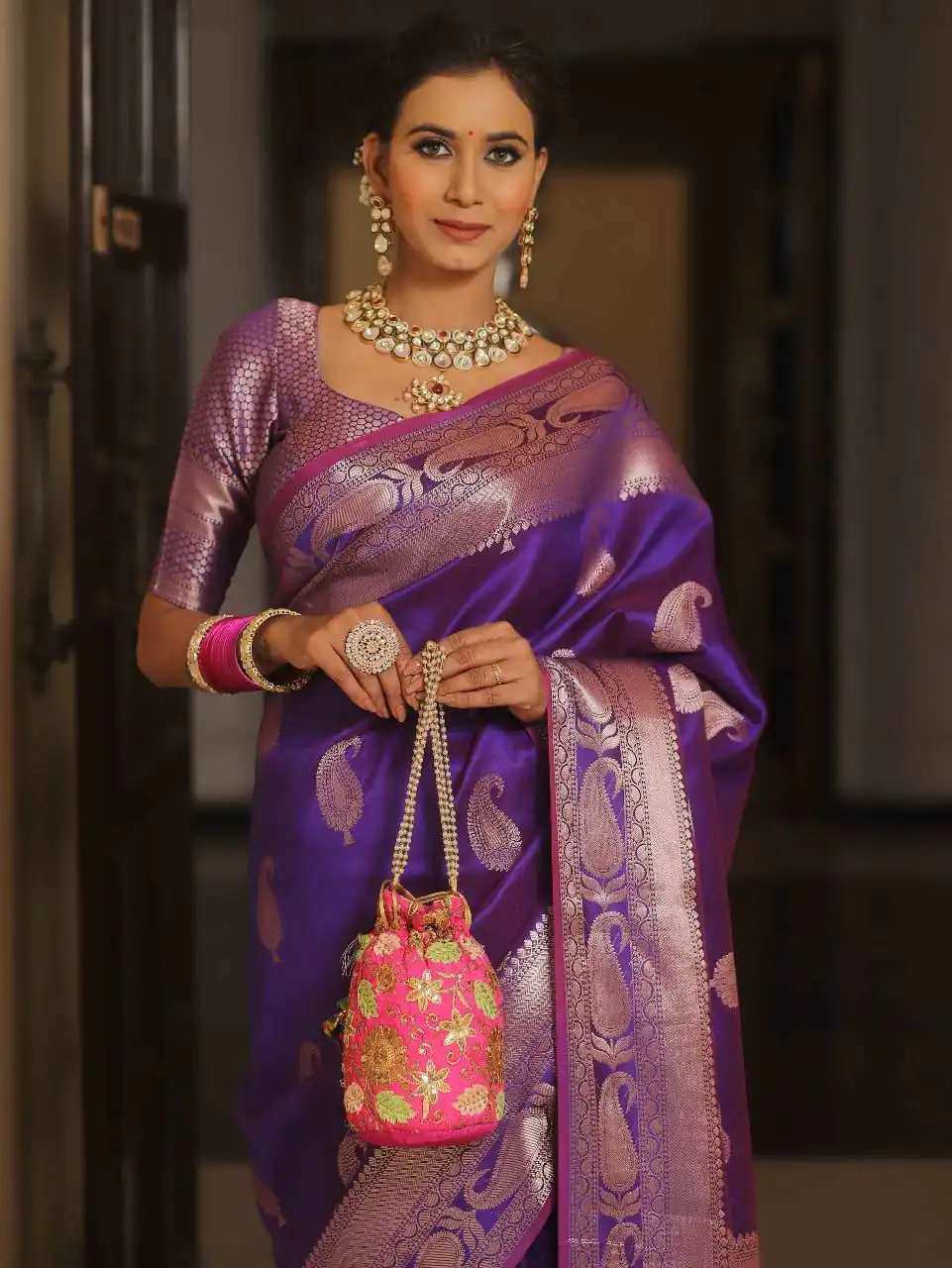 KPR 276 Purple in Soft Lichi Silk Lace Border & Lace Work Saree . Available at ₹1499 only. Delivery 4-6 Working Days. Shop now. | Sarees, Bollywood Sarees, Creative Sarees, Designer Sarees, Embroidered Sarees, Ethnic Saree, Modern Digital sarees, Party Wear Sarees