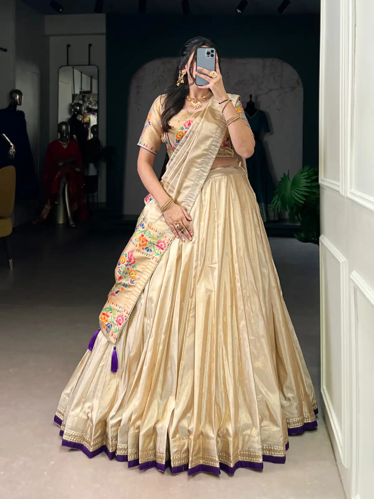 LNB 2012 Purple Shimmer Lehenga Choli with Zari Work. Wedding, Party, Festive, Events Get it for ₹3599. Delivery 4-6 Working Days. Shop now. | Lehenga, Bollywood Lehenga, Creative Lehenga, Designer Lehenga, Embroidered Lehenga, Party Wear Lehenga