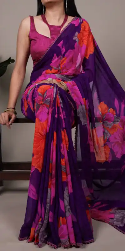 YNF 7032 Purple in Weightless Marbal Lace Work & Lace Border Saree . Grab it for ₹1549. Delivery 4-6 Working Days. Shop now. | Sarees, Bollywood Sarees, Creative Sarees, Designer Sarees, Embroidered Sarees, Ethnic Saree, Modern Digital sarees, Party Wear Sarees