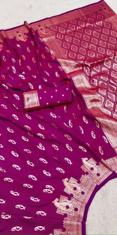 MB 41 Rani Pink Color Green Banarasi Silk Zari Weaving Saree . Wedding, Party, Festive, Available at ₹1849 only. Delivery 4-6 Working Days. Shop now. | Sarees, Bollywood Sarees, Creative Sarees, Designer Sarees, Embroidered Sarees, Ethnic Saree, Modern Digital sarees, Party Wear Sarees