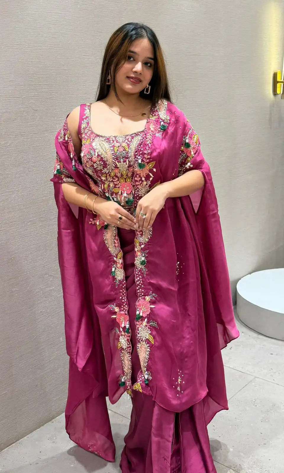 BE 425 Rani Pink Color Rangoli Silk Dhoti Suit with Embroidery Work. Best Price ₹1999. Delivery 4-6 Working Days. Shop now. | Jump Suits, Salwar suit, Casual Suits, Creative suits, Designer Suits, Palazzo Suits, Party Wear Suits, Patiala Suits, Straight Suits