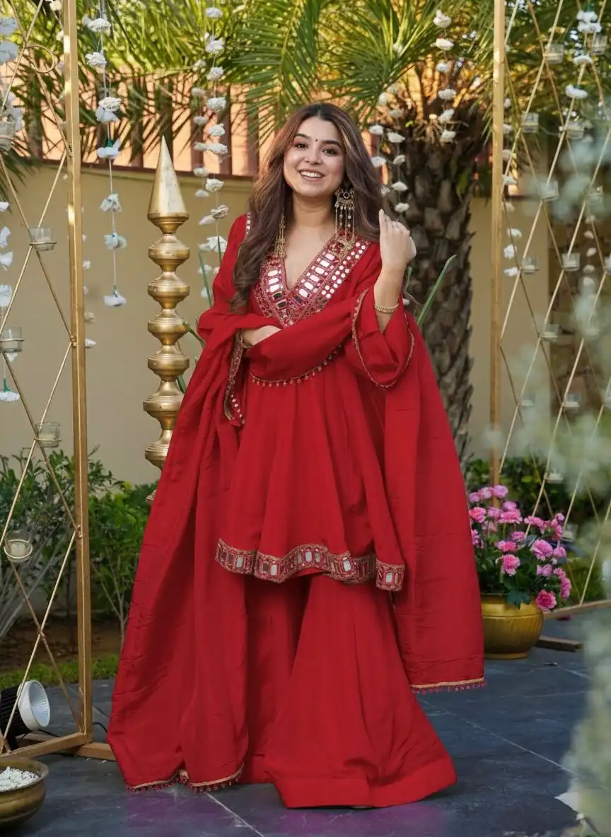 RTC 5942 Red in Black Cosmos Mirror Work & Lace Work Salwar Suit . Special Price ₹2549. Delivery 4-6 Working Days. Shop now. | Jump Suits, Salwar suit, Casual Suits, Creative suits, Designer Suits, Palazzo Suits, Party Wear Suits, Patiala Suits, Straight Suits