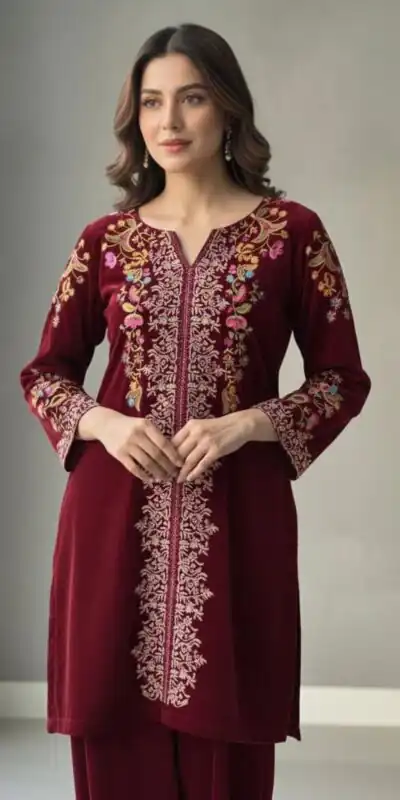 BE 426 Red Color Velvet Salwar Suit with Embroidery Work. Wedding, Party, Festive, Events Available at ₹1799 only. Delivery 4-6 Working Days. Shop now. | Jump Suits, Salwar suit, Casual Suits, Creative suits, Designer Suits, Palazzo Suits, Party Wear Suits, Patiala Suits, Straight Suits
