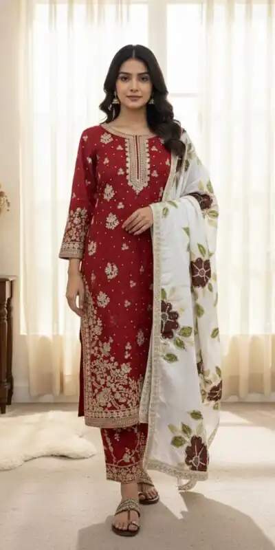 SRK 5315 Red Organza SILK Salwar Suit Perfect for Wedding, Party, Lohri, Ethnic Day, Eid – . Affordable Price ₹2499. Delivery 4-6 Working Days. | Jump Suits, Tops & Bottoms, Track Suits, Salwar suit, Casual Suits, Creative suits, Designer Suits, Palazzo Suits, Party Wear Suits, Patiala Suits, Straight Suits, Trendy Wear