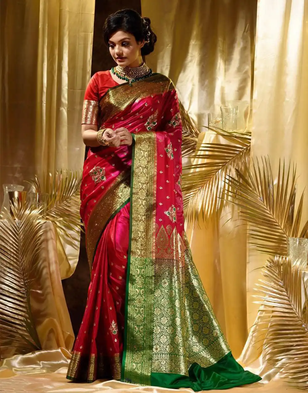 KPR 227 Red in Color Soft Lichi Silk. Lace Border & Lace Work Saree Grab it for ₹1399. Delivery 4-6 Working Days. Shop now. | Sarees, Bollywood Sarees, Creative Sarees, Designer Sarees, Embroidered Sarees, Ethnic Saree, Modern Digital sarees, Party Wear Sarees