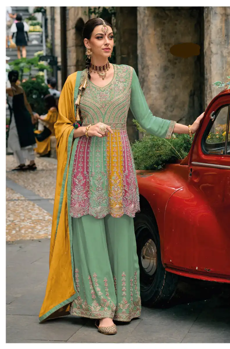 DS Ebaa 1608 Sea Green Chinon Salwar Suit Perfect for Wedding, Party, Diwali, Eid, Cultural Events – . Exclusive Offer ₹2999. Delivery 4-6 Working Days. | Jump Suits, Salwar suit, Casual Suits, Creative suits, Designer Suits, Palazzo Suits, Party Wear Suits, Patiala Suits, Straight Suits