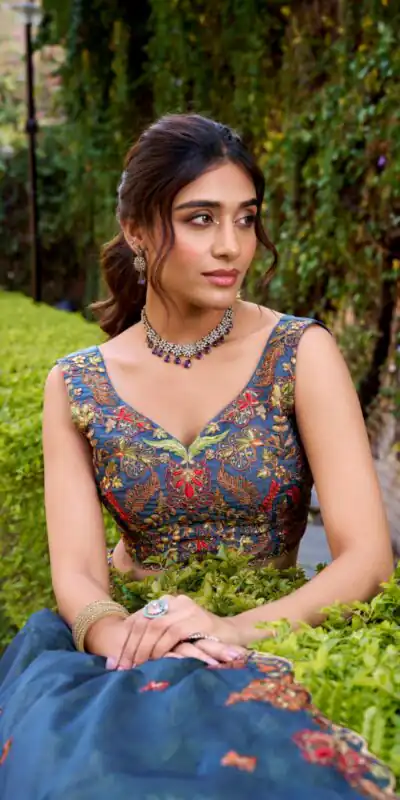 LNB 1445 Teal Chanda Silk Lehenga Choli with Sequins Work & Embroidery Work. Grab it for ₹3399. Delivery 4-6 Working Days. Shop now. | Lehenga, Bollywood Lehenga, Creative Lehenga, Designer Lehenga, Embroidered Lehenga, Party Wear Lehenga