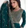 FC Saroj 9943 Teal Vichitra Salwar Suit with Embroidery Work & Lace Work. Special Price ₹3049. Delivery 4-6 Working Days. Shop now. | Jump Suits, Salwar suit, Casual Suits, Creative suits, Designer Suits, Palazzo Suits, Party Wear Suits, Patiala Suits, Straight Suits