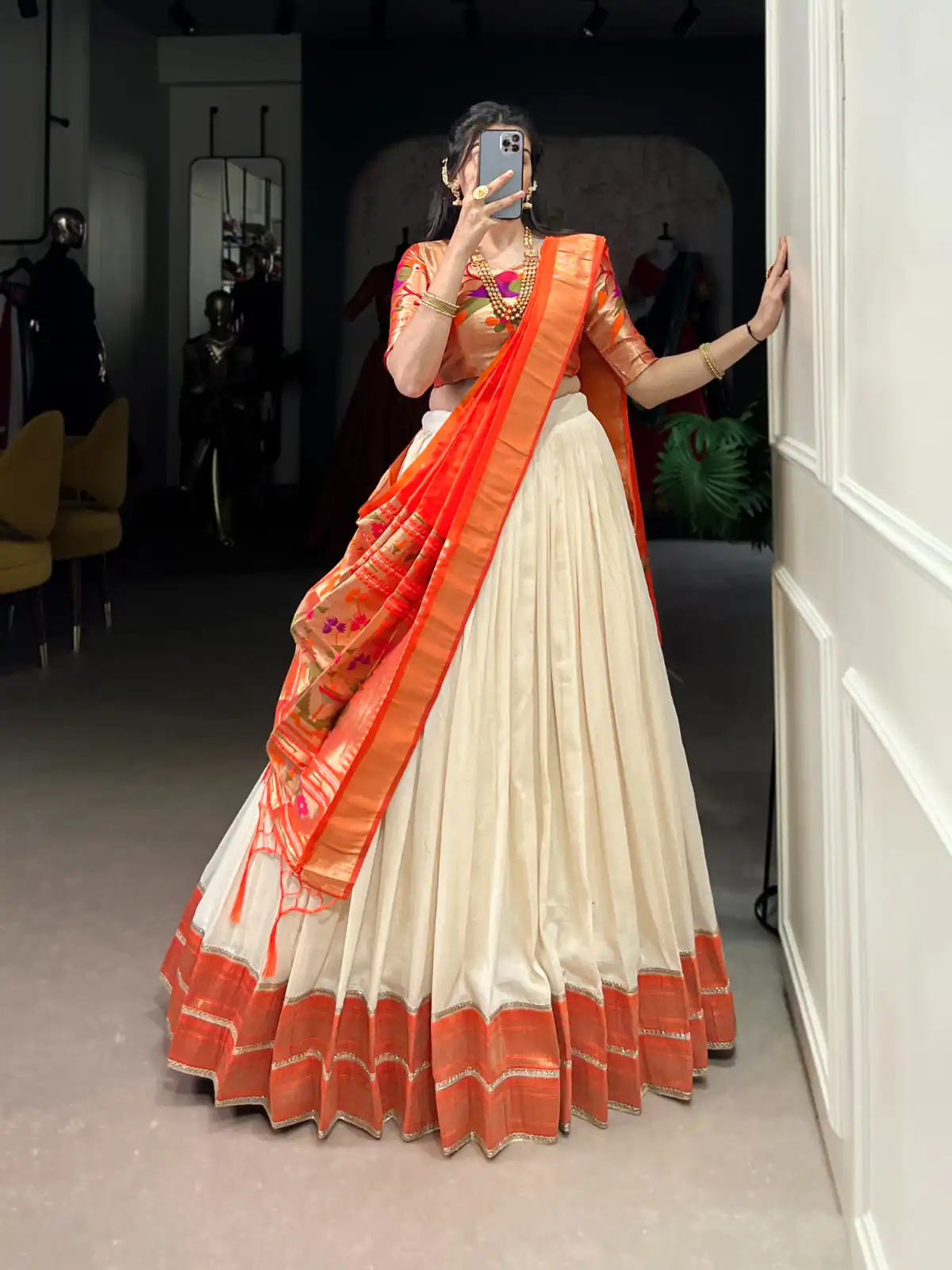 LNB 2007 White Color Vichitra Silk Zari Weaving With Lace Border Lehenga Choli Wedding, Party, Festive, Events Etc. Delivery 4-6 Working Days Rs 2999 | Lehenga, Bollywood Lehenga, Creative Lehenga, Designer Lehenga, Embroidered Lehenga, Party Wear Lehenga