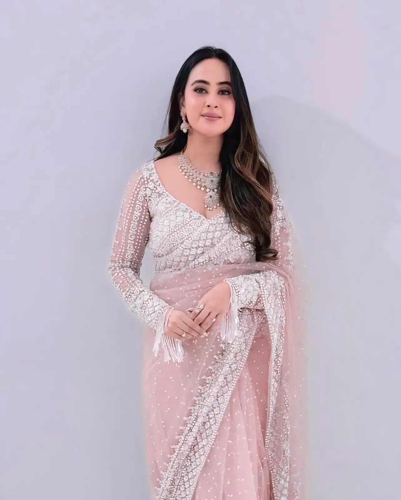 NC 5335 Baby Pink in Soft Net Embroidery Work & Sequins Work Saree . Now at just ₹1899. Delivery 4-6 Working Days. Shop now. | Sarees, Bollywood Sarees, Creative Sarees, Designer Sarees, Embroidered Sarees, Ethnic Saree, Modern Digital sarees, Party Wear Sarees