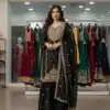 LG 2056 Black Organza Salwar Suit with Embroidery Work. Wedding, Party, Festive, Events Festive Deal ₹2099. Delivery 4-6 Working Days. Shop now. | Jump Suits, Salwar suit, Casual Suits, Creative suits, Designer Suits, Palazzo Suits, Party Wear Suits, Patiala Suits, Straight Suits
