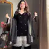 Black Velvet With Sequence Work Salwar Suit