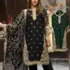 Black Zimmy Choo Embroidery Work Salwar Suit