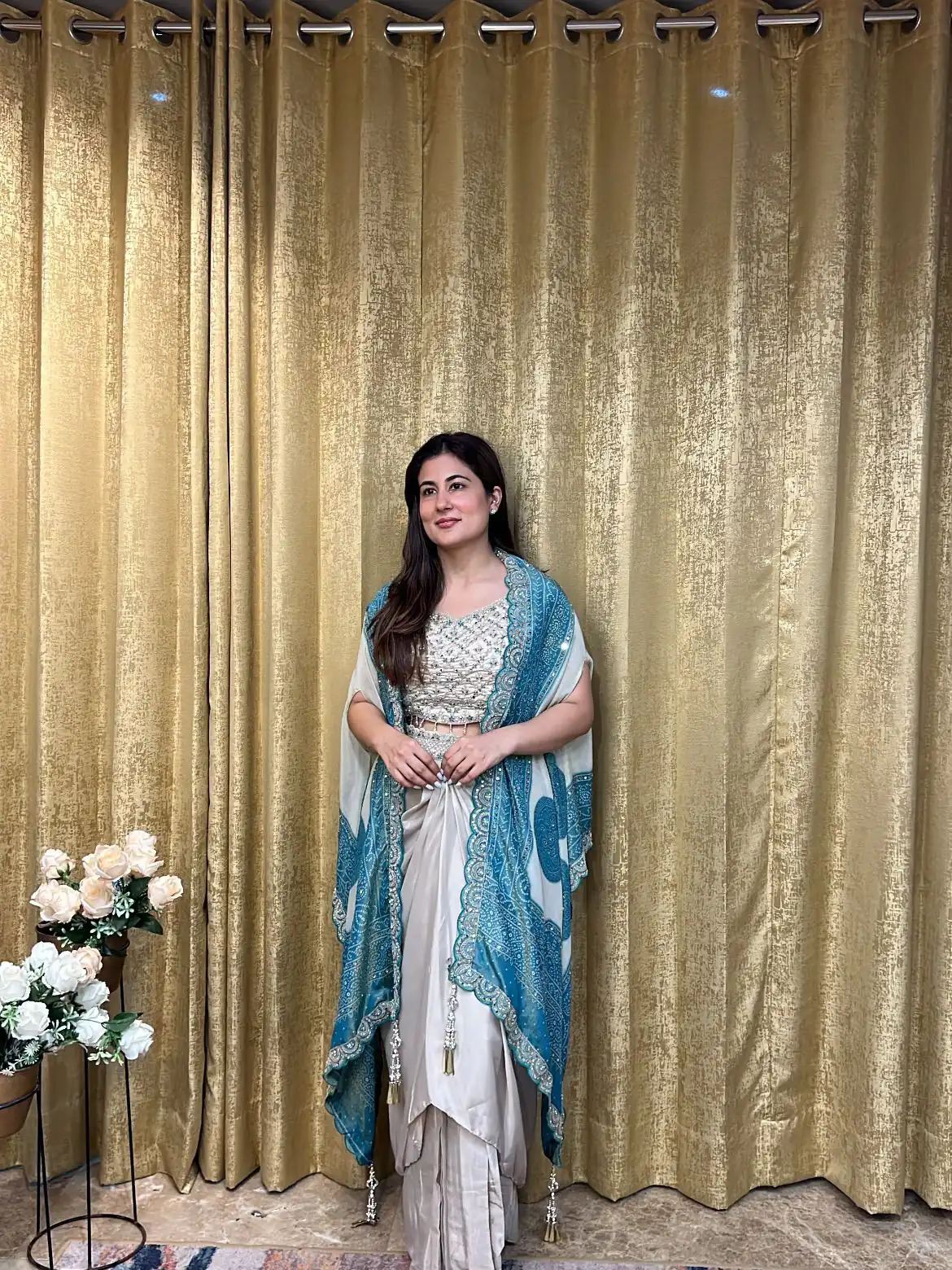₹2599 | BB 53 Blue Crap Silk Dhoti Suit. Perfect for Wedding, Party, Anniversary, Holi, Temple Visit – Available at ₹2599 only. Delivery 4-6 Working Days. | Jump Suits, Salwar suit, Casual Suits, Creative suits, Designer Suits, Palazzo Suits, Party Wear Suits, Patiala Suits, Straight Suits